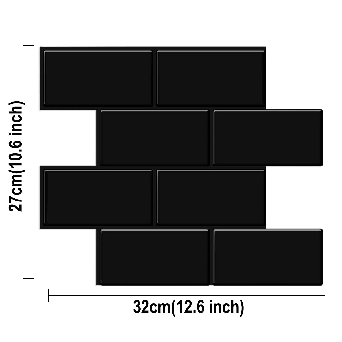 Panneau mural 3D - Effet brique (26 x 32 cm)