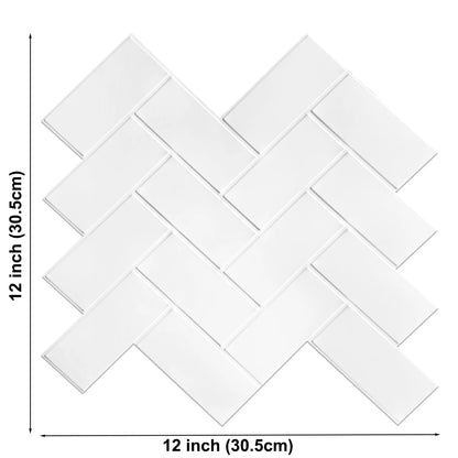 Panneau mural 3D - Effet briques inclinées (30,5 x 30,5 cm)