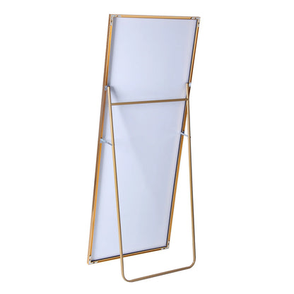 Miroir mural long rectangulaire – Cadre or & verre incassable (180 × 80 cm)