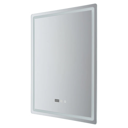 Miroir LED pour salle de bain anti-buée avec affichage intégré