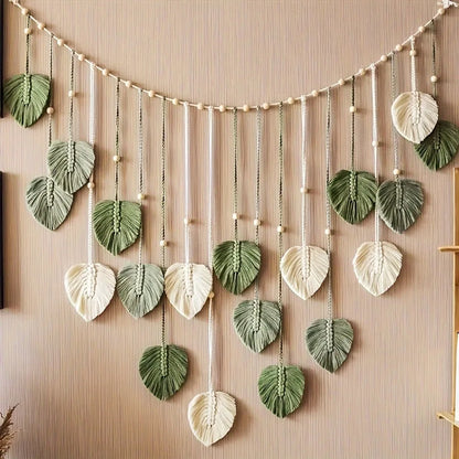 Macramé mural bohème – Jungle (120 × 75 cm)