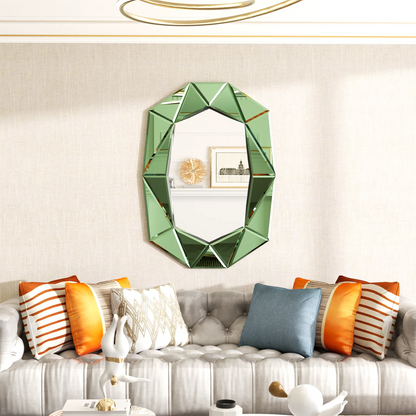 Miroir mural rectangulaire avec cadre biseauté – 72 x 100 cm