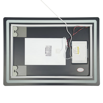 Miroir LED pour salle de bain anti-buée avec affichage intégré