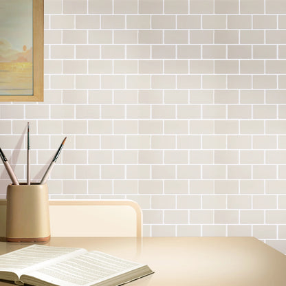 Panneau mural 3D - Effet brique vernis (23 x 29 cm)