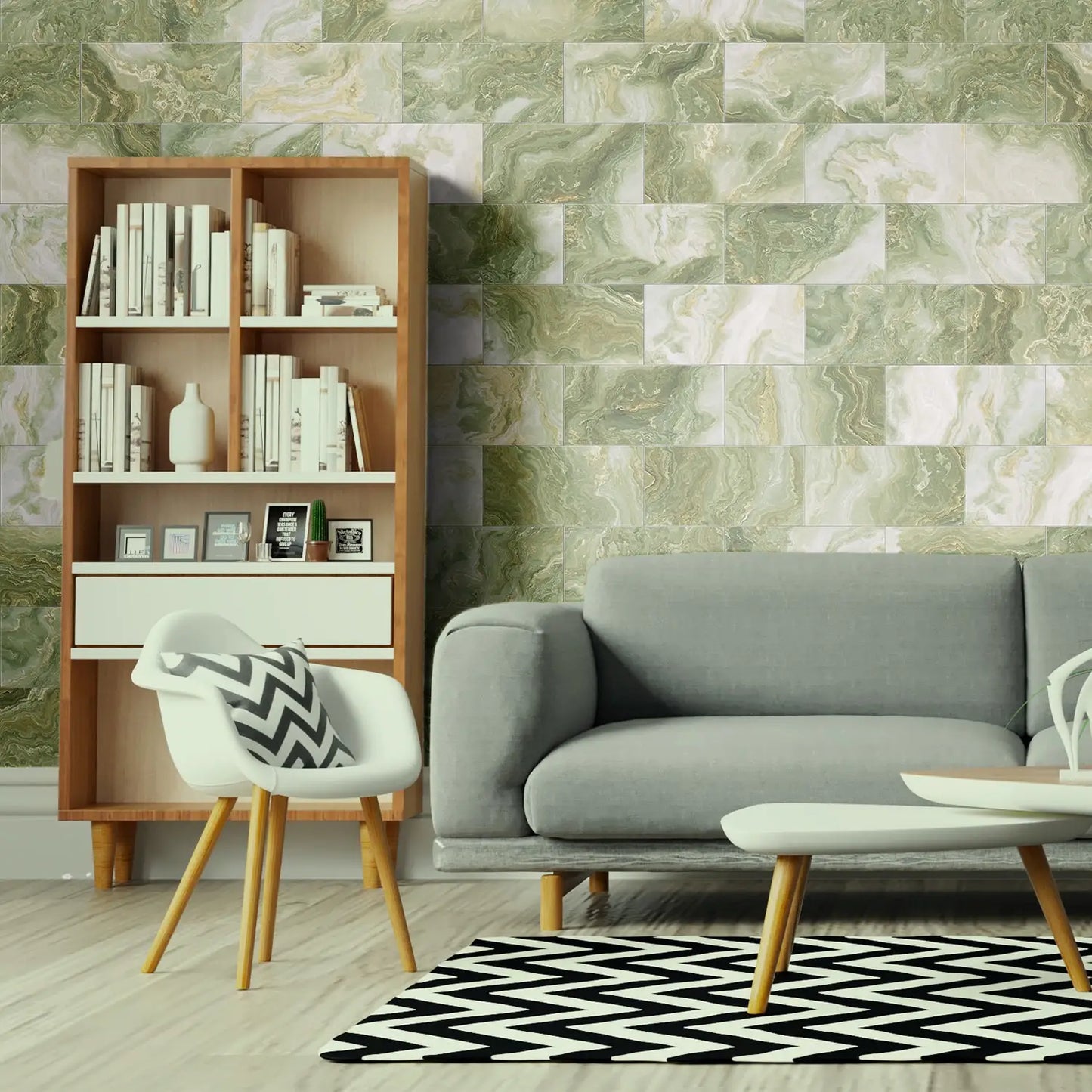 Panneau mural 3D - Effet Carrelage (10 x 20 cm)