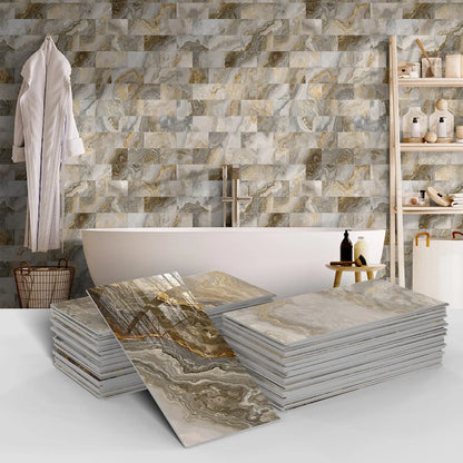 Panneau mural 3D - Effet Carrelage (10 x 20 cm)