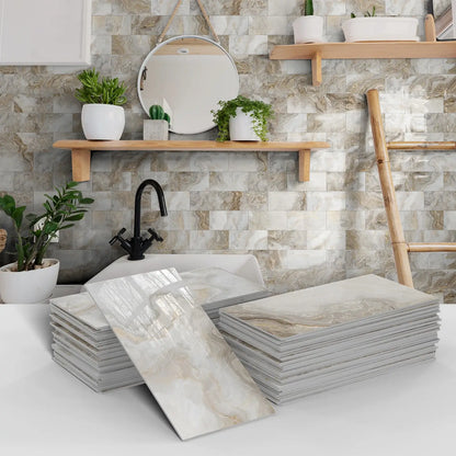 Panneau mural 3D - Effet Carrelage (10 x 20 cm)