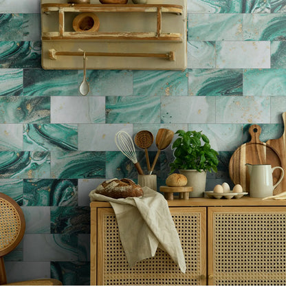 Panneau mural 3D - Effet Carrelage (10 x 20 cm)