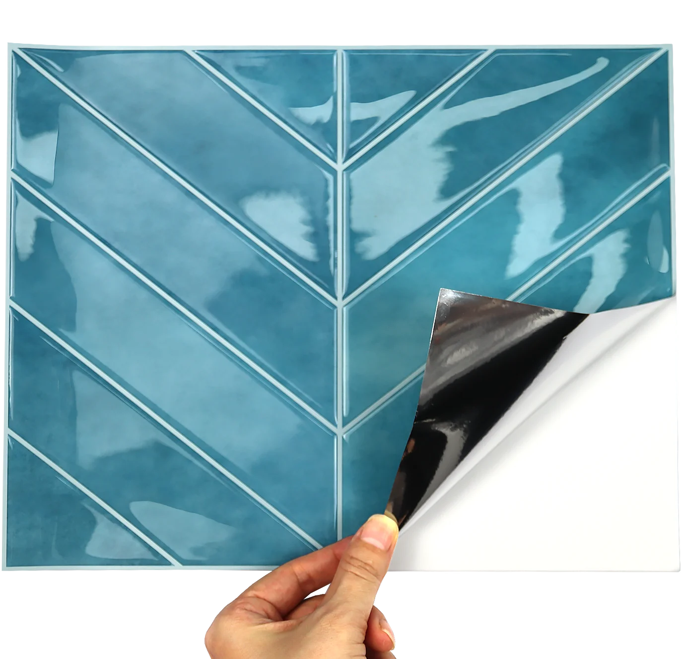 Panneau mural 3D - Effet brique vernis (23 x 29 cm)