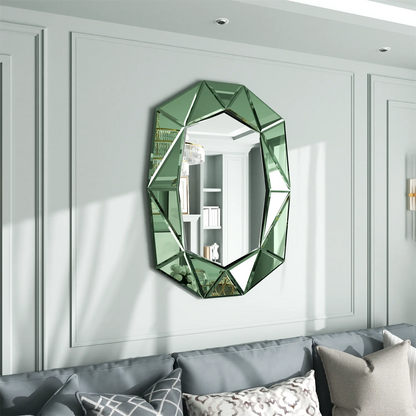 Miroir mural rectangulaire avec cadre biseauté – 72 x 100 cm