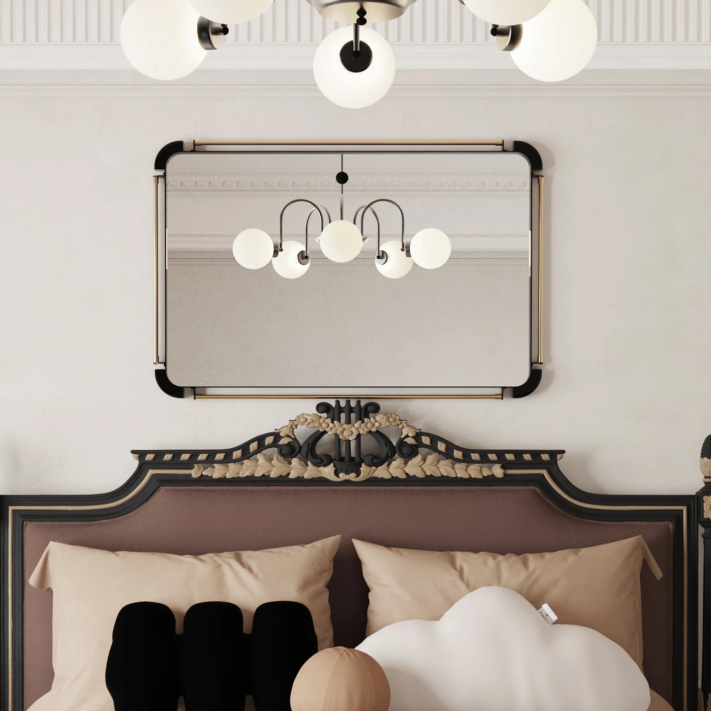 Miroir mural vintage industriel – Métal vieilli & style rétro (90 × 60 cm)