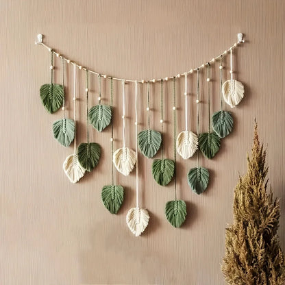 Macramé mural bohème – Jungle (120 × 75 cm)