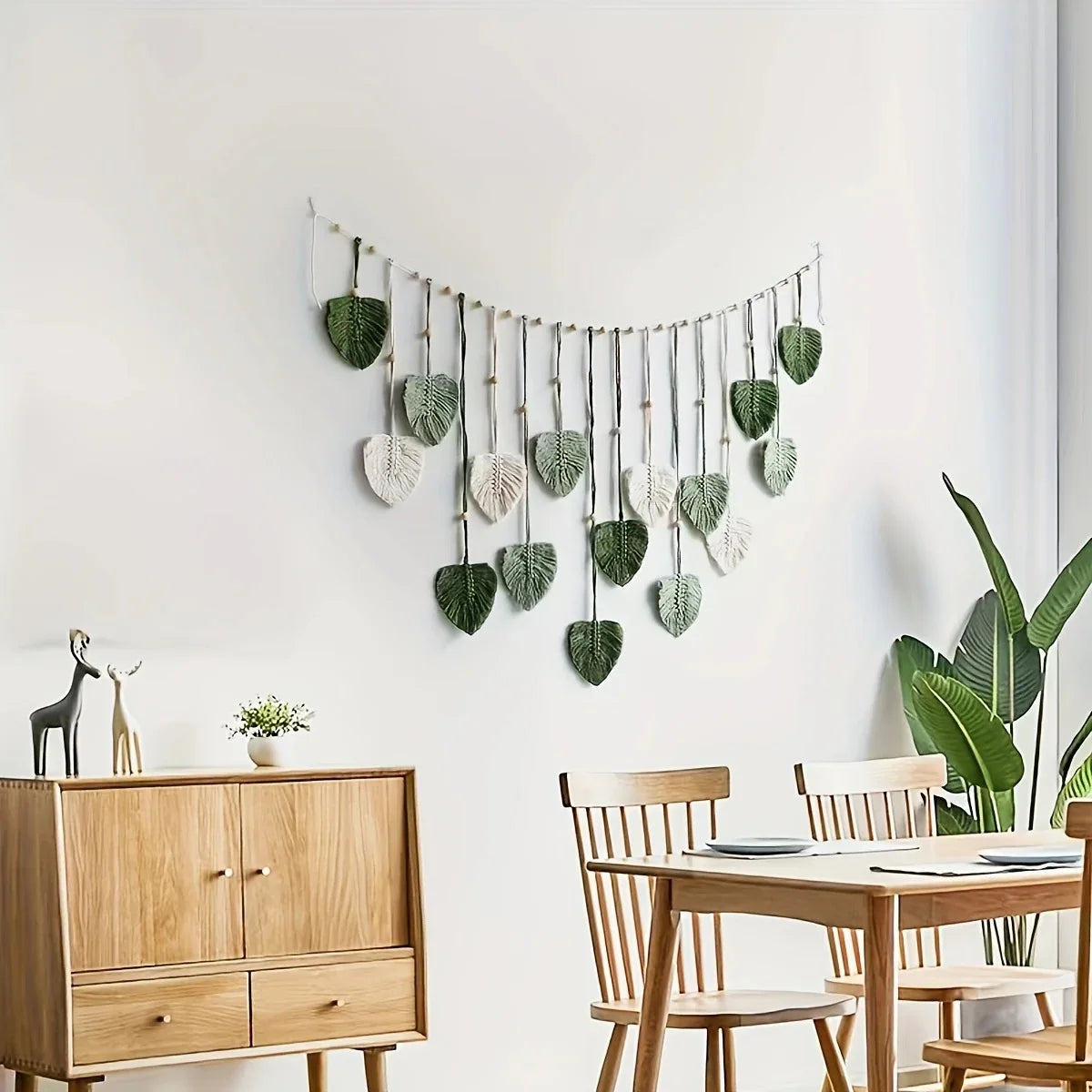 Macramé mural bohème – Jungle (120 × 75 cm)