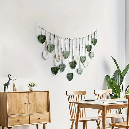 Macramé mural bohème – Jungle (120 × 75 cm)